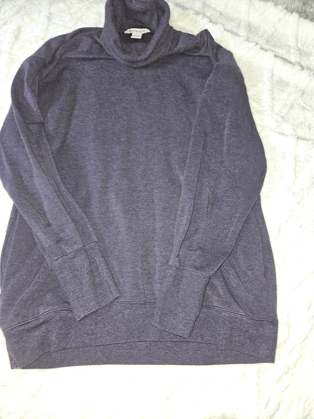 Athleta Men's Heather Purple Turtleneck Sweater